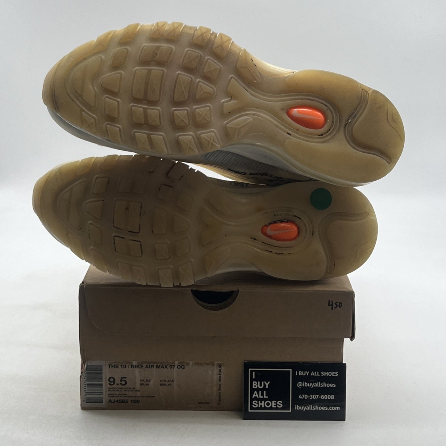 Size 9.5 - Nike Off-White x Air Max 97 OG The Ten (AJ4585-100)