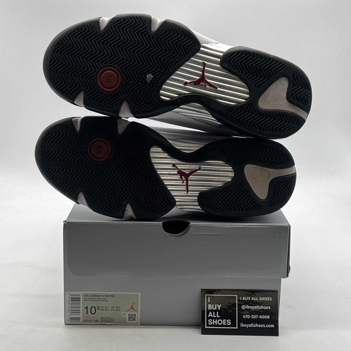 Size 10.5 - Air Jordan 14 Retro 2024 Black Toe (487471-160)