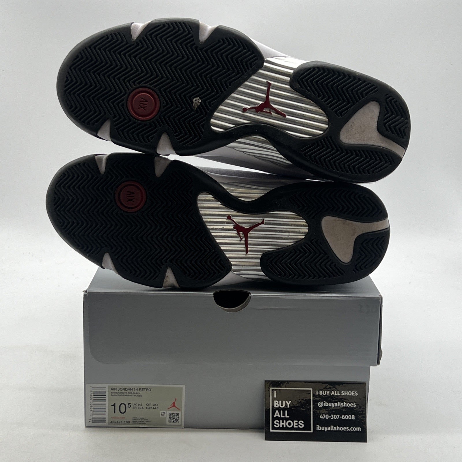 Size 10.5 - Air Jordan 14 Retro 2024 Black Toe (487471-160)