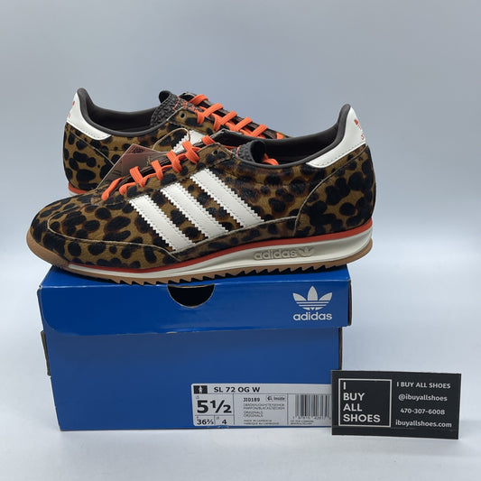 Size 5.5W - adidas SL72 OG Cheetah Pack Impact Orange Brown (JI0189)