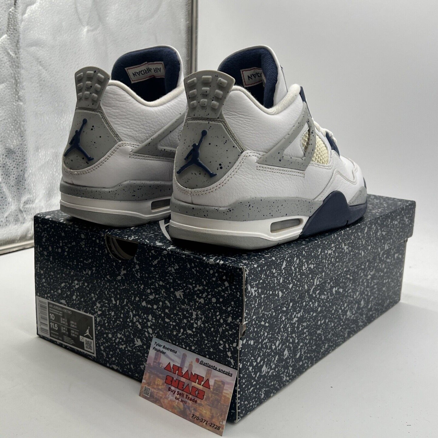 Size 10 - Air Jordan 4 Retro Mid Midnight Navy (DH6927-140)