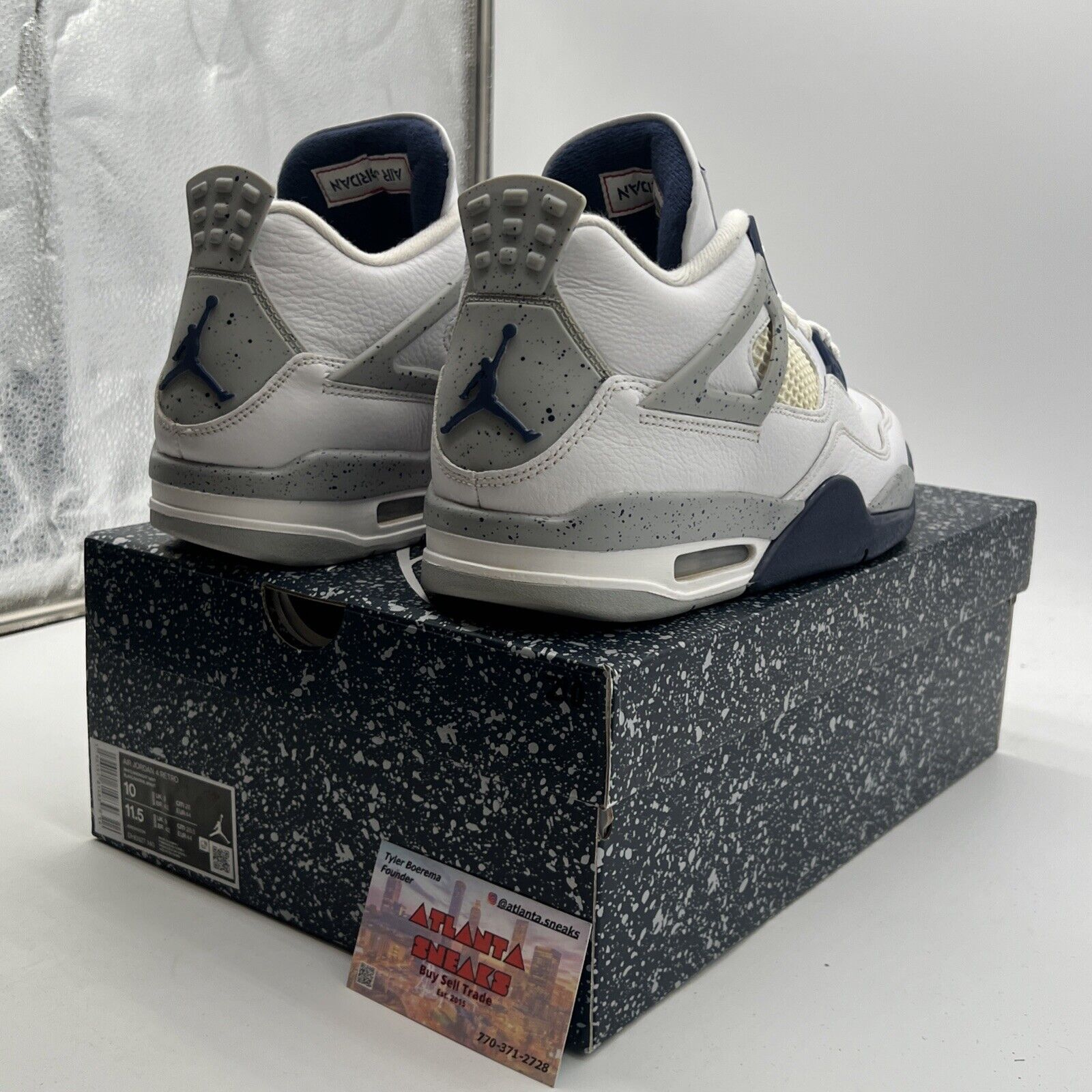 Size 10 - Air Jordan 4 Retro Mid Midnight Navy (DH6927-140)