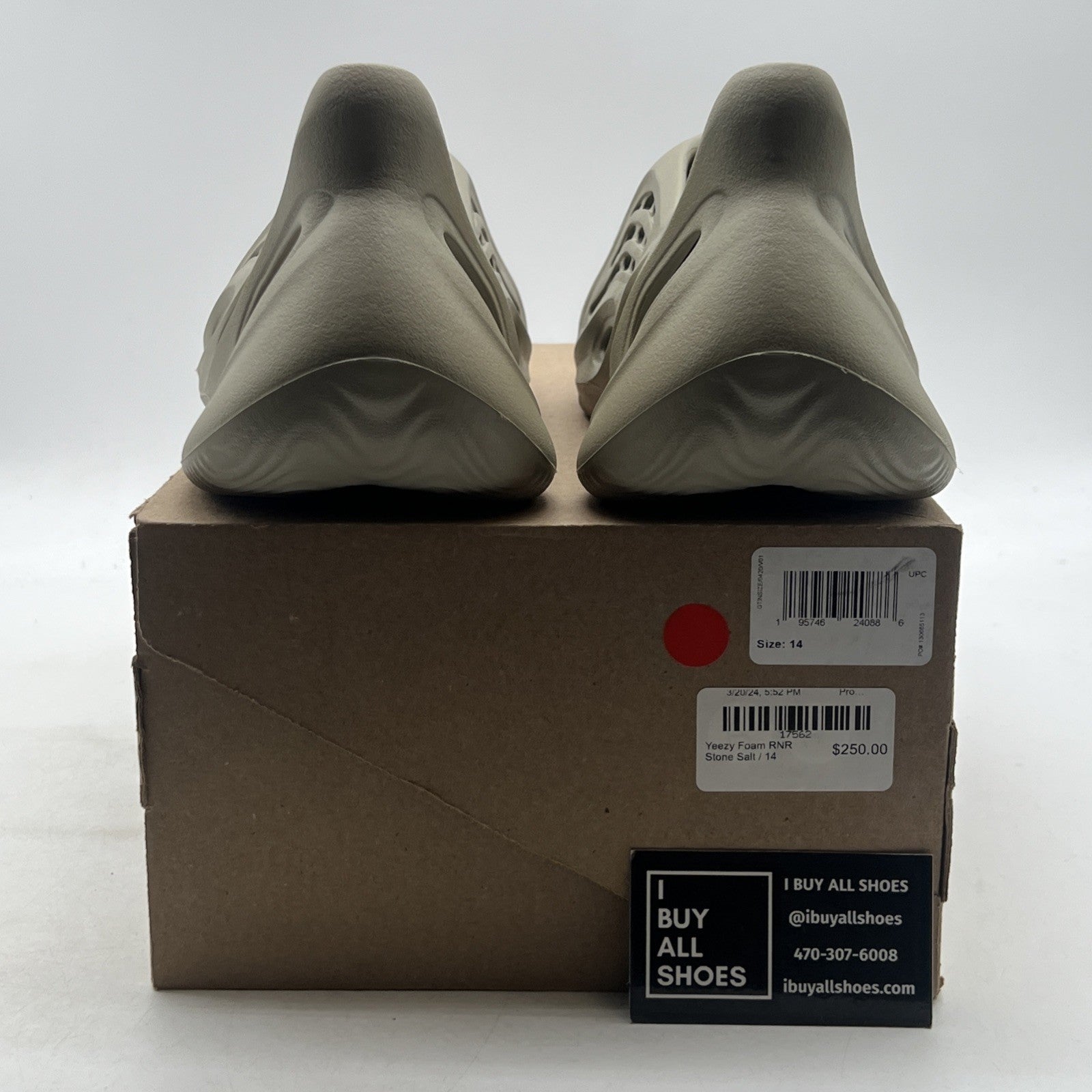 Size 14 - adidas Yeezy Foam RNR Stone Salt (GV6840)