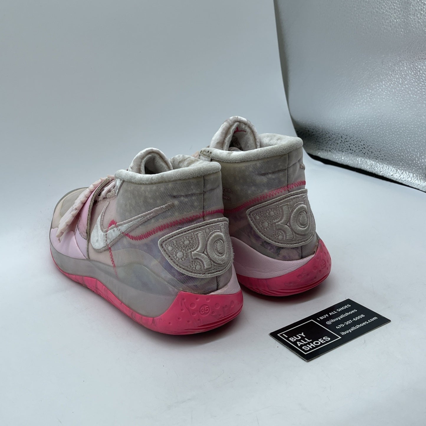 Size 11.5 - Nike Kevin Durant KD 12 AUNT PEARL Pink Suede Leather  (CT2740 900)