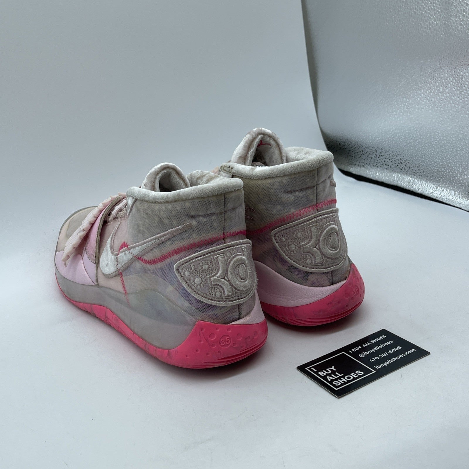 Size 11.5 - Nike Kevin Durant KD 12 AUNT PEARL Pink Suede Leather  (CT2740 900)