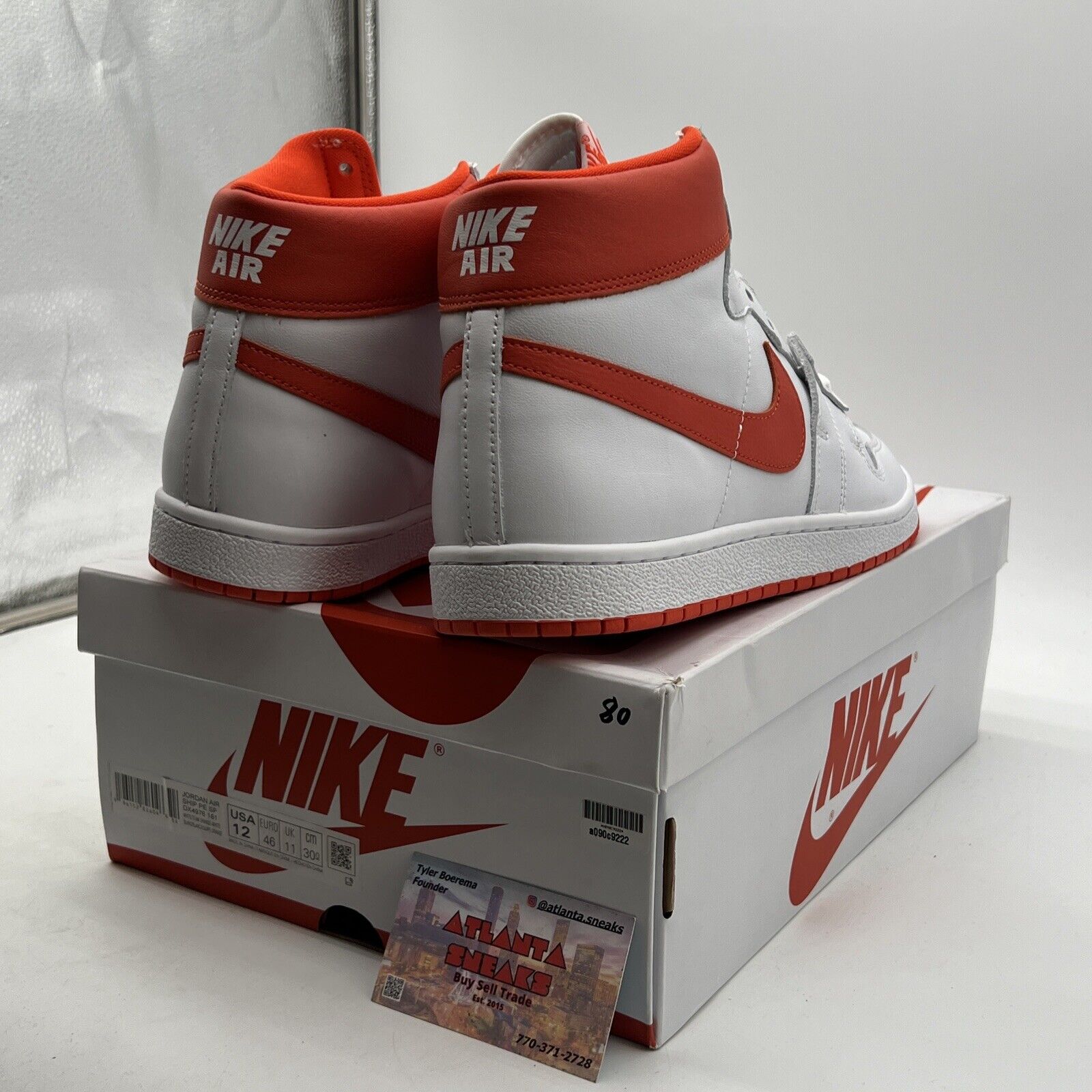 Size 12 - Nike Air Ship White Team Orange (DX4976-181)