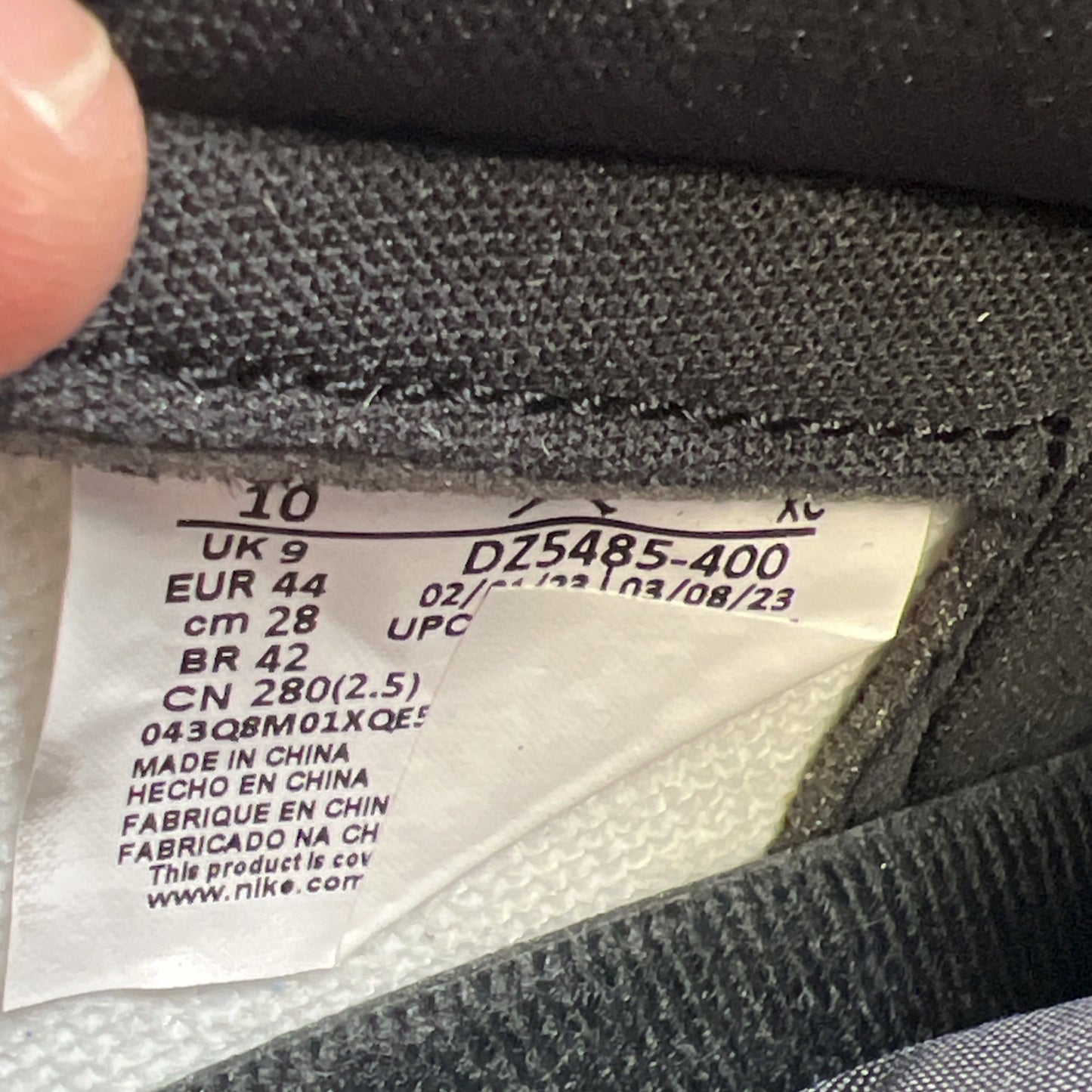 Size 10 - Air Jordan 1 Retro OG High UNC Toe (DZ5485-400)