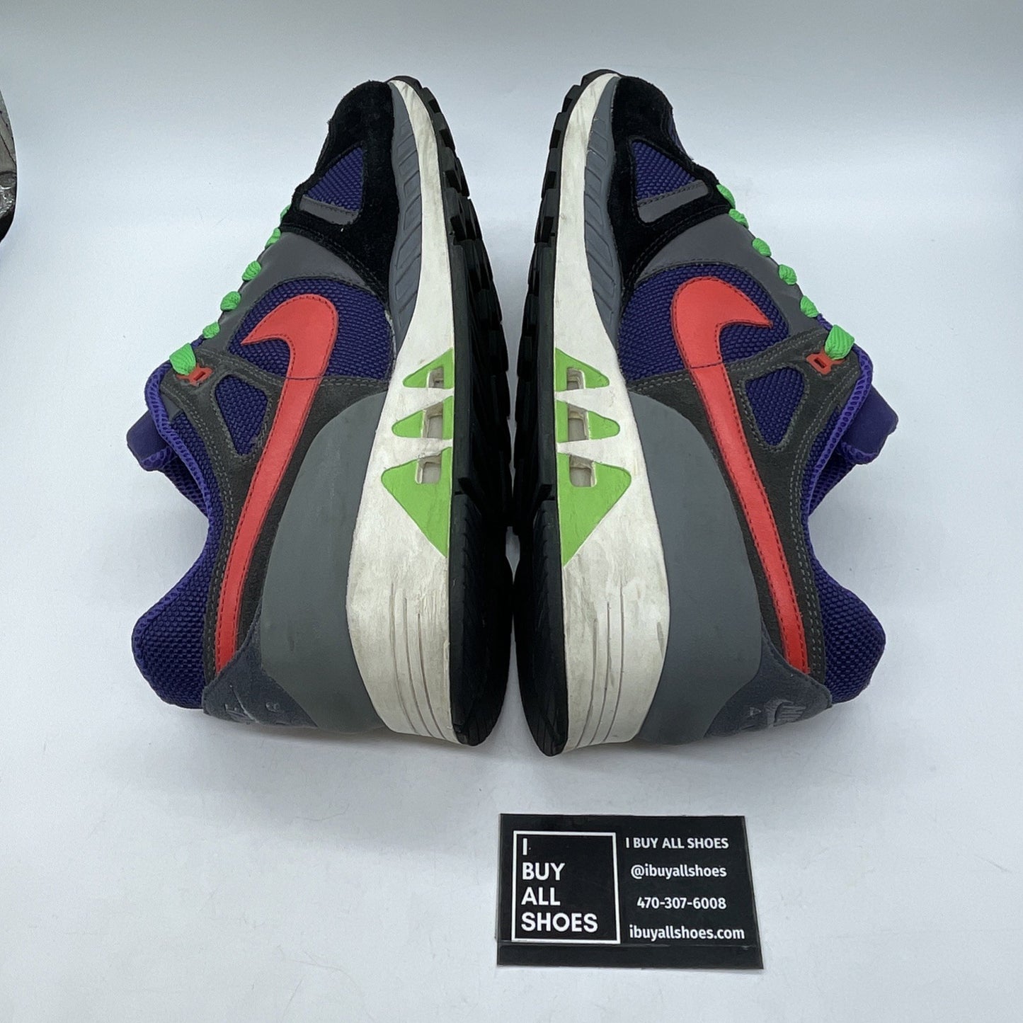 Size 13 - Nike Air Stab Premium Purple Black Grey Suede Leather (313717-581)
