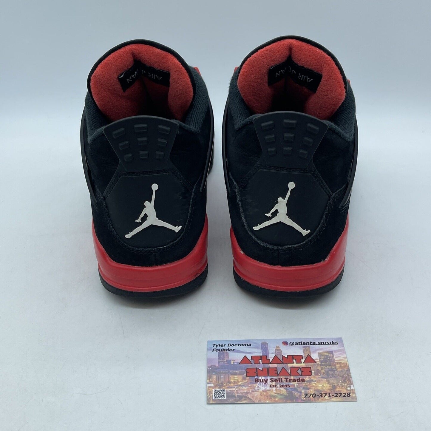 Size 8.5 - Jordan 4 Retro Mid Red Thunder Red Black White Suede (CT8527-016)