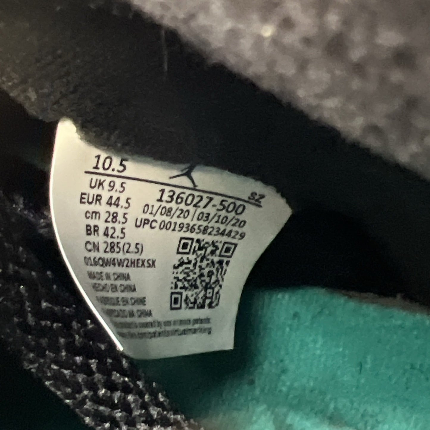 Size 10.5 - Air Jordan 5 Retro Alternate Grape 2020 (136027-500)