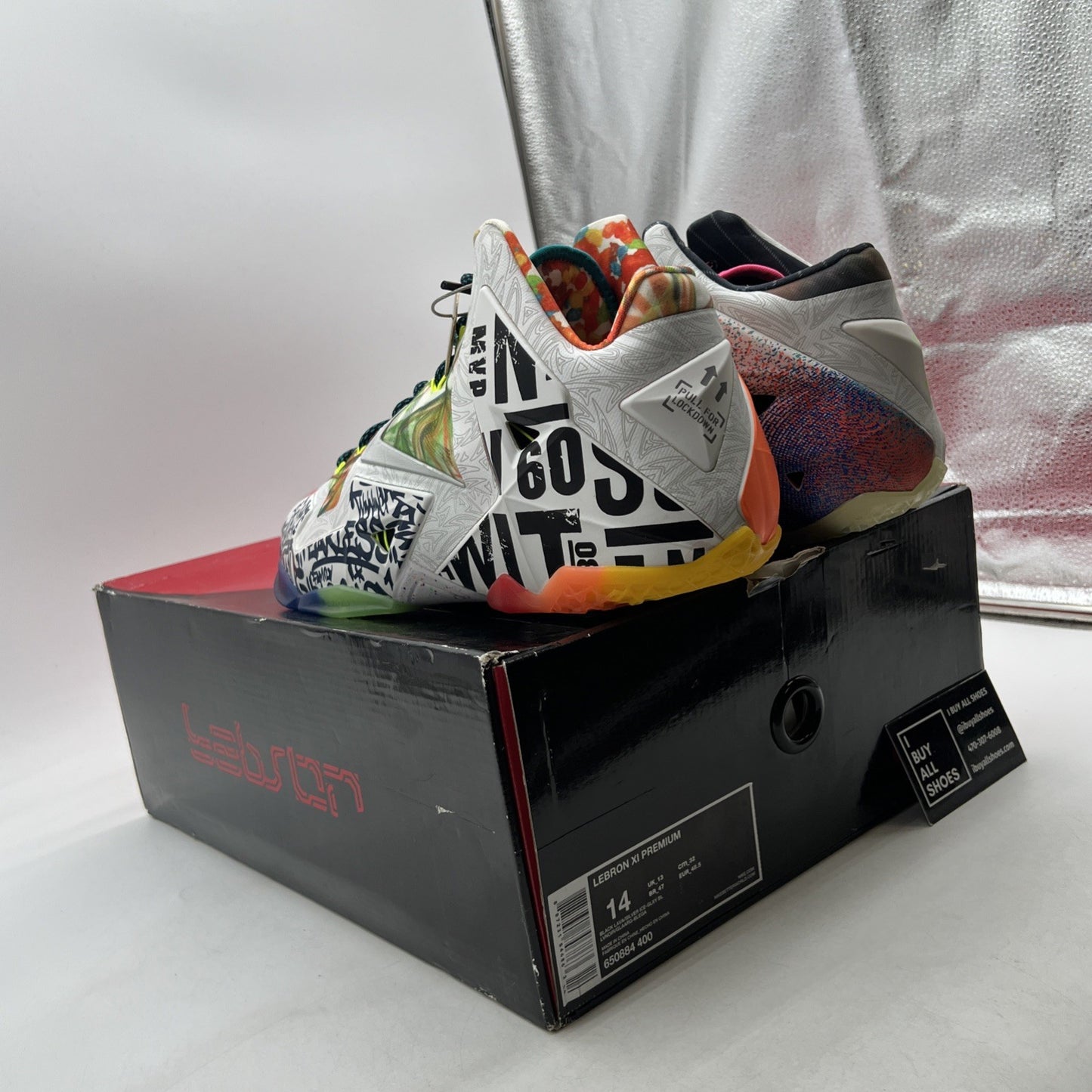 Size 14 - Nike LeBron 11 Premium What The LeBron (650884-400)