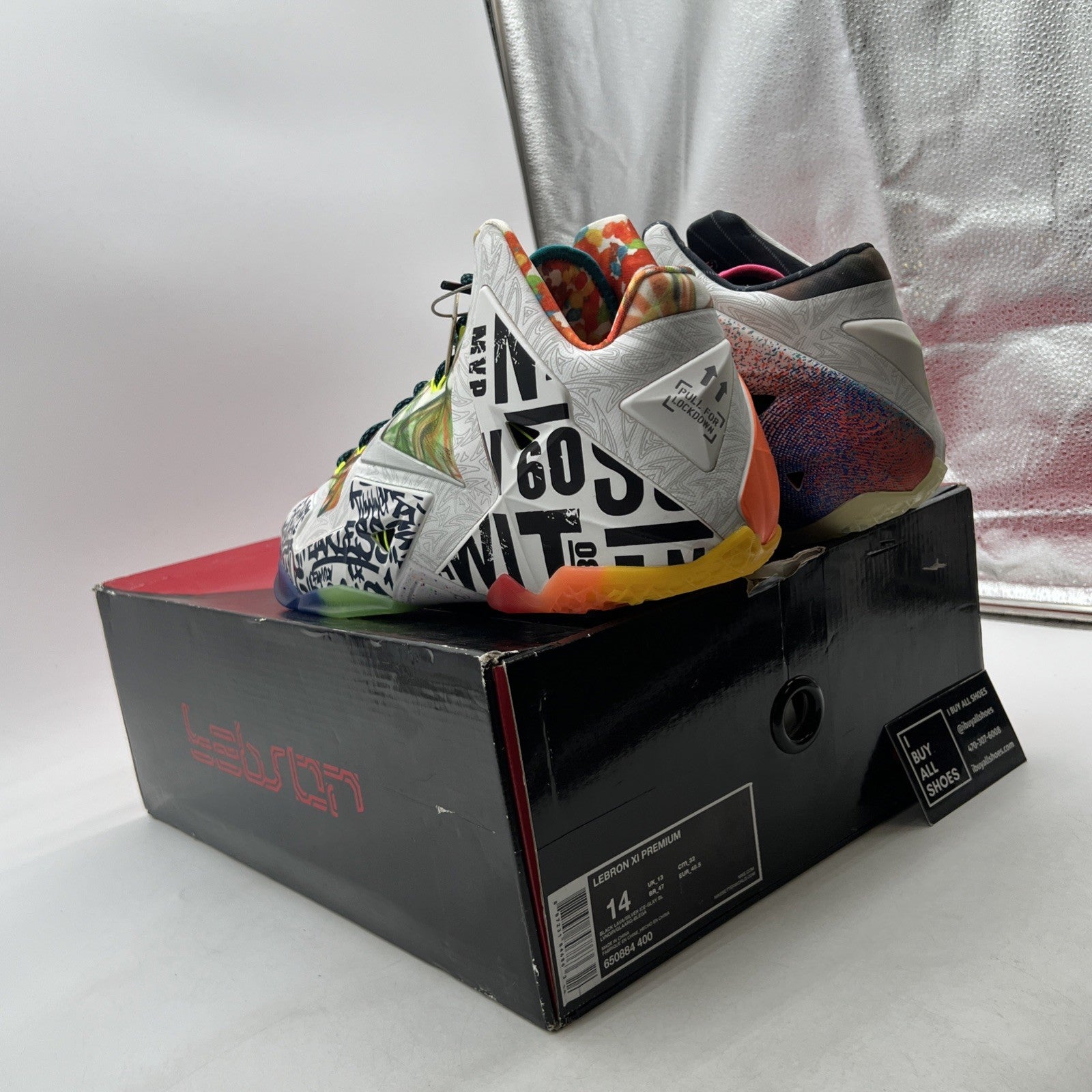 Size 14 - Nike LeBron 11 Premium What The LeBron (650884-400)