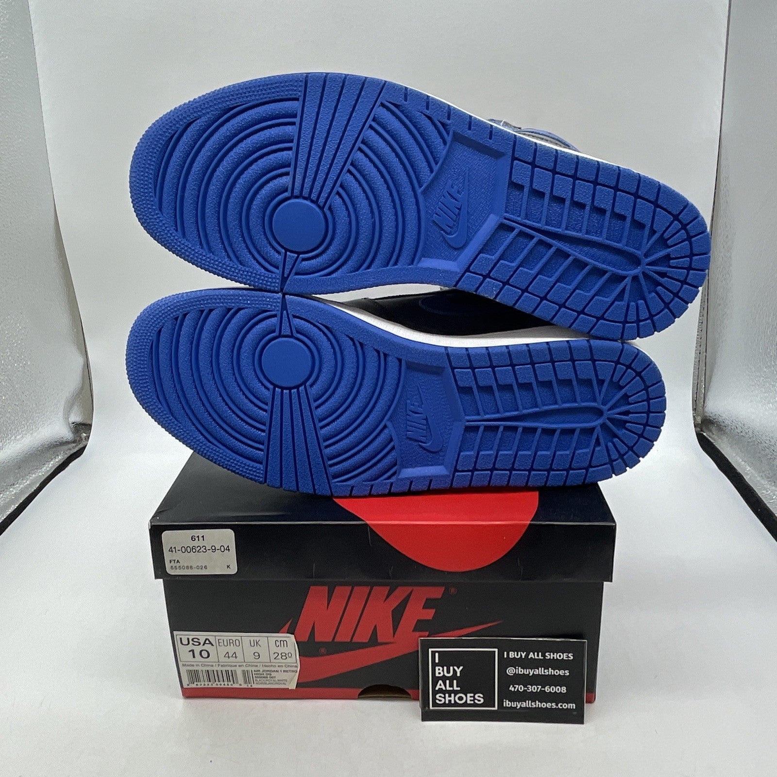 Size 10 - Air Jordan 1 Retro OG High Royal (555088-007)