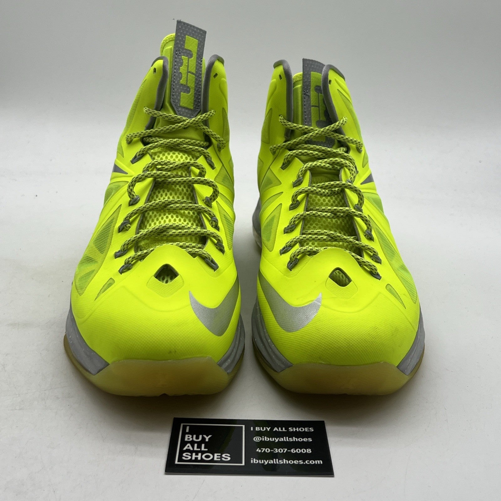 Size 13 - Nike LeBron 10 Volt - (541100-700)