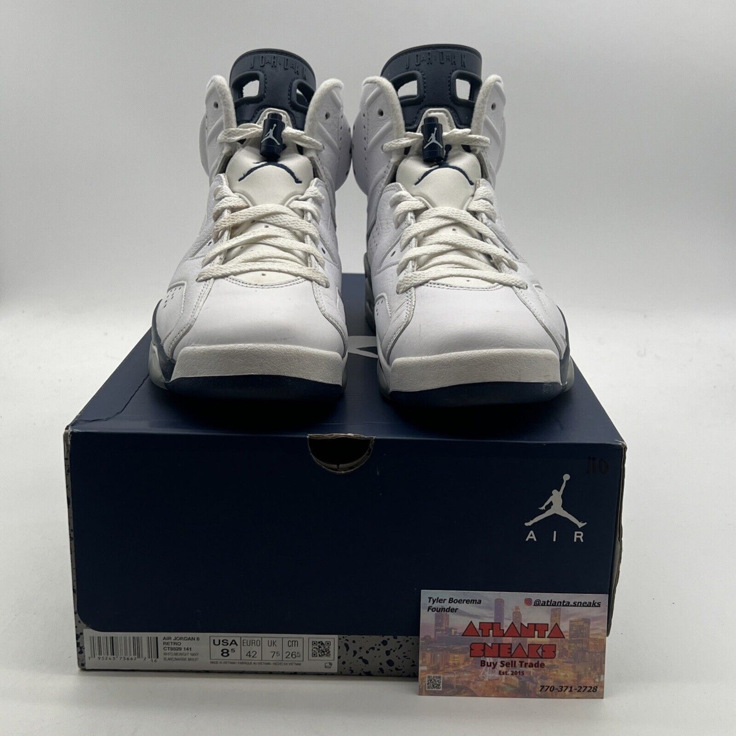 Size 8.5 - Air Jordan 6 Retro Midnight Navy (CT8529-141)