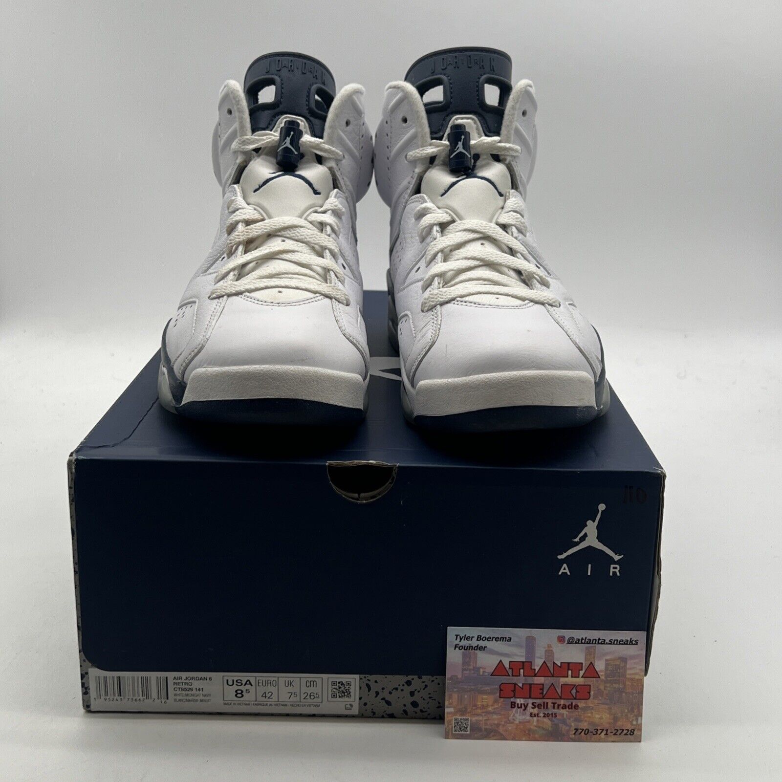 Size 8.5 - Air Jordan 6 Retro Midnight Navy (CT8529-141)