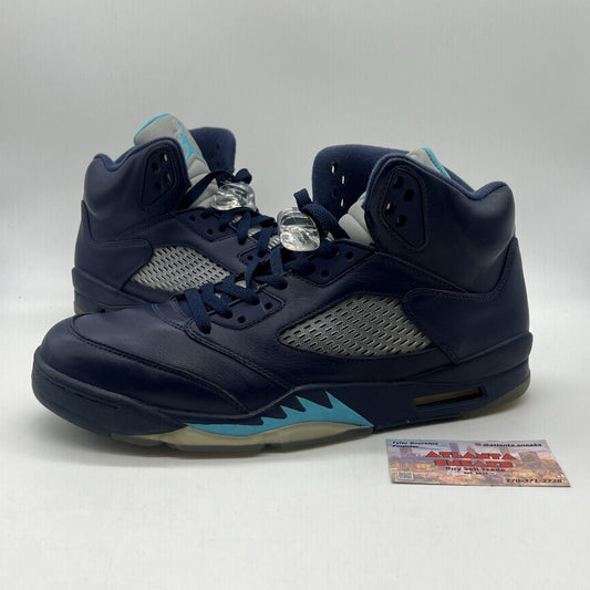 Size 11.5 - Air Jordan 5 Retro Pre-Grape Navy Blue Leather Used (136017-405)