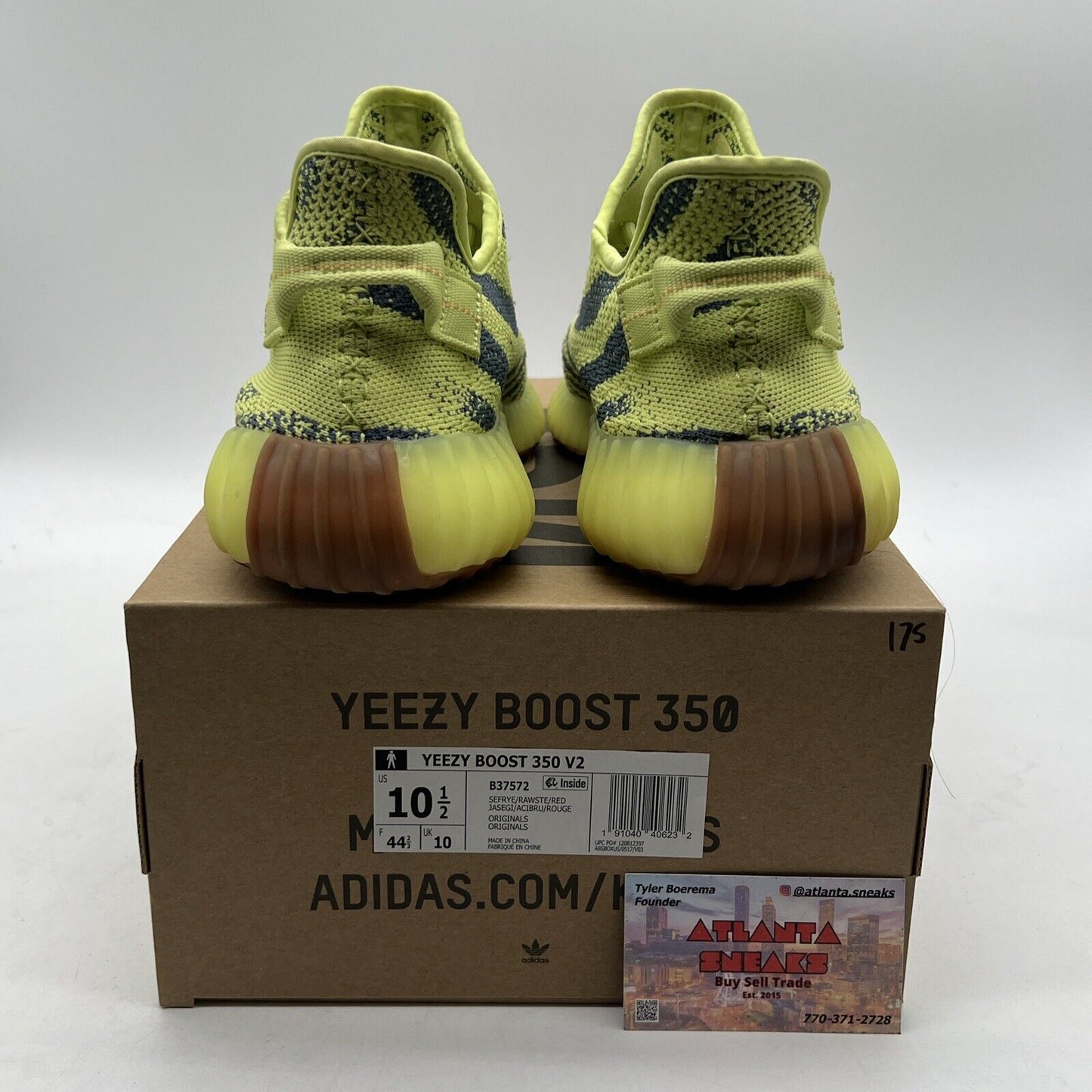 Size 10.5 - adidas Yeezy Boost 350 V2 Low Semi Frozen Yellow (B37572)