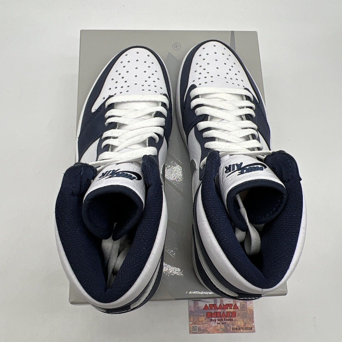 Size 9 - Jordan 1 Retro High CO.JP Midnight Navy White Silver Leather DC1788-100