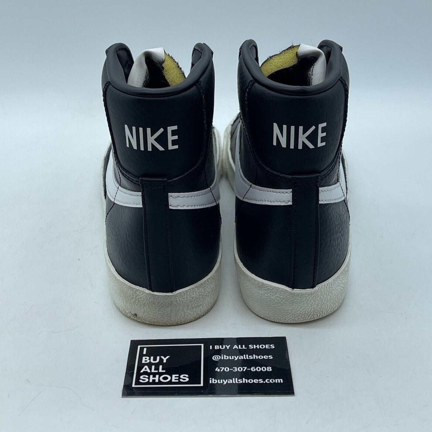 Size 8 - Nike Blazer '77 Vintage Mid Black Sail White Leather (BQ6806-002)