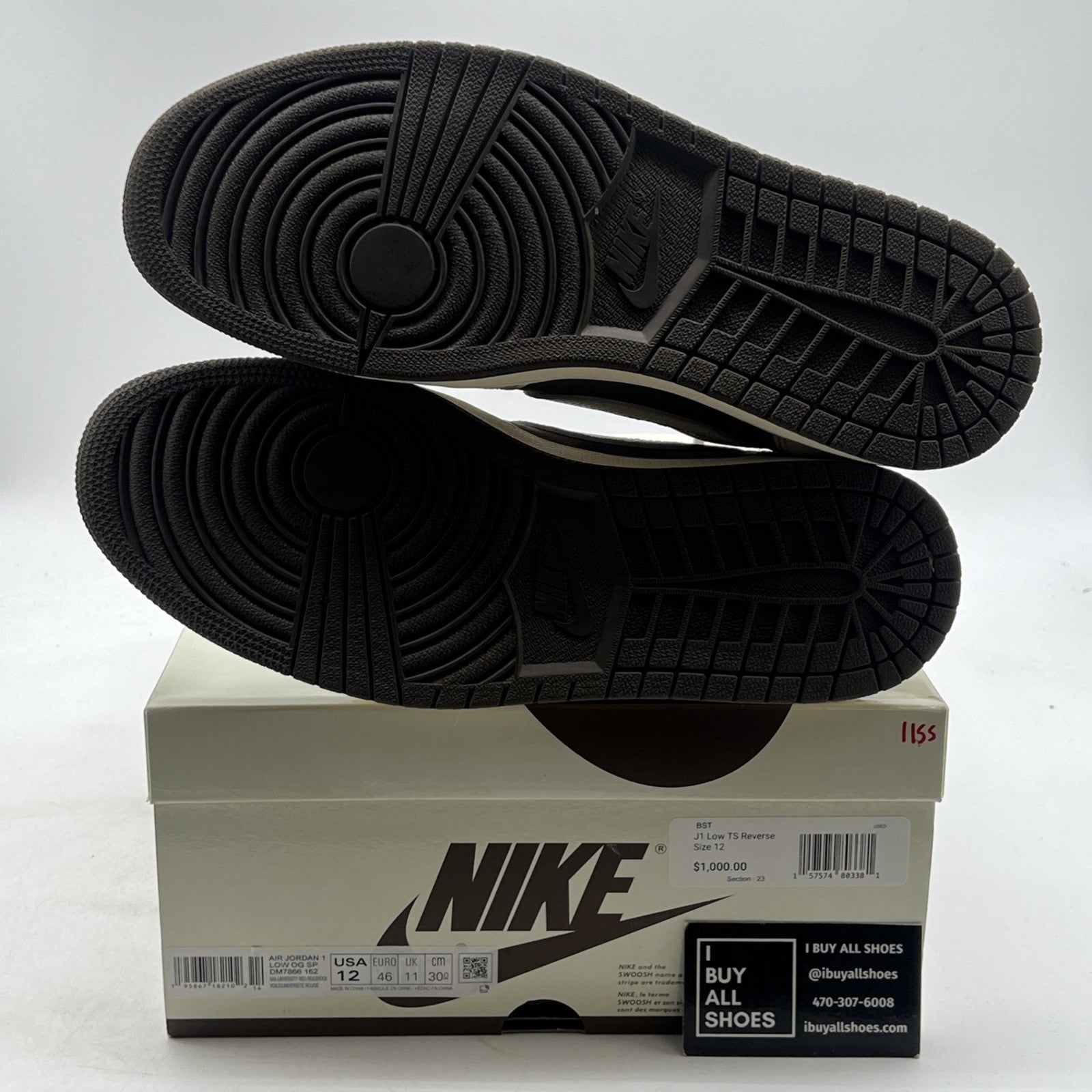 Size 12 - Air Jordan 1 Low OG x Travis Scott Reverse Mocha (DM7866-162)