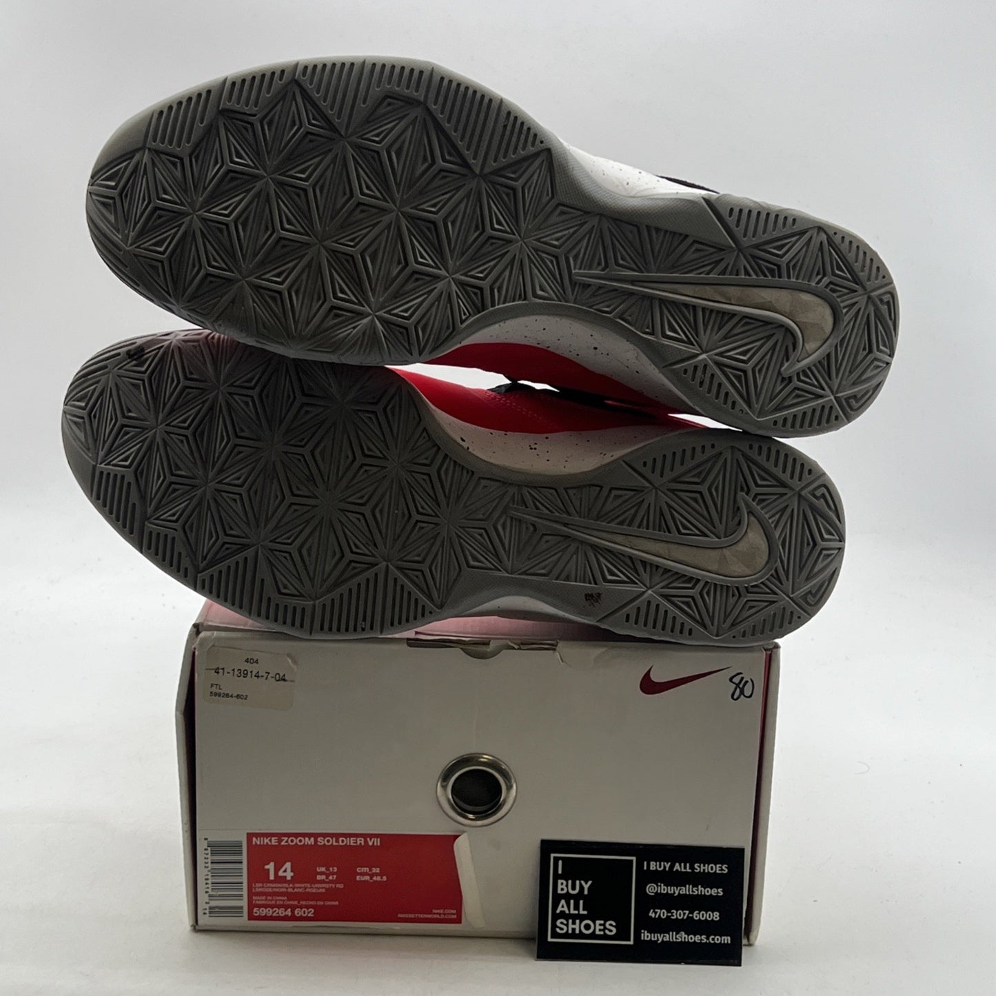 Size 14 - Nike LeBron Soldier 7 Bright Crimson (599264-602)