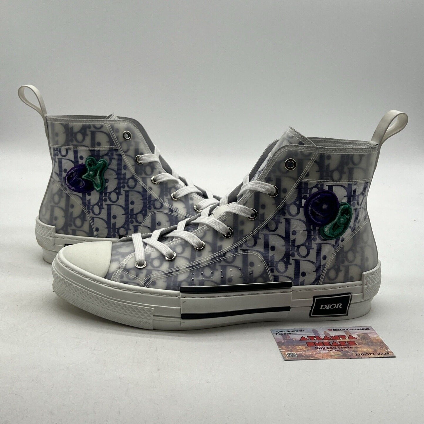 Size 10 - Dior B23 High X Kenny Scharf Purple White Green (3SH118ZKY-H065)