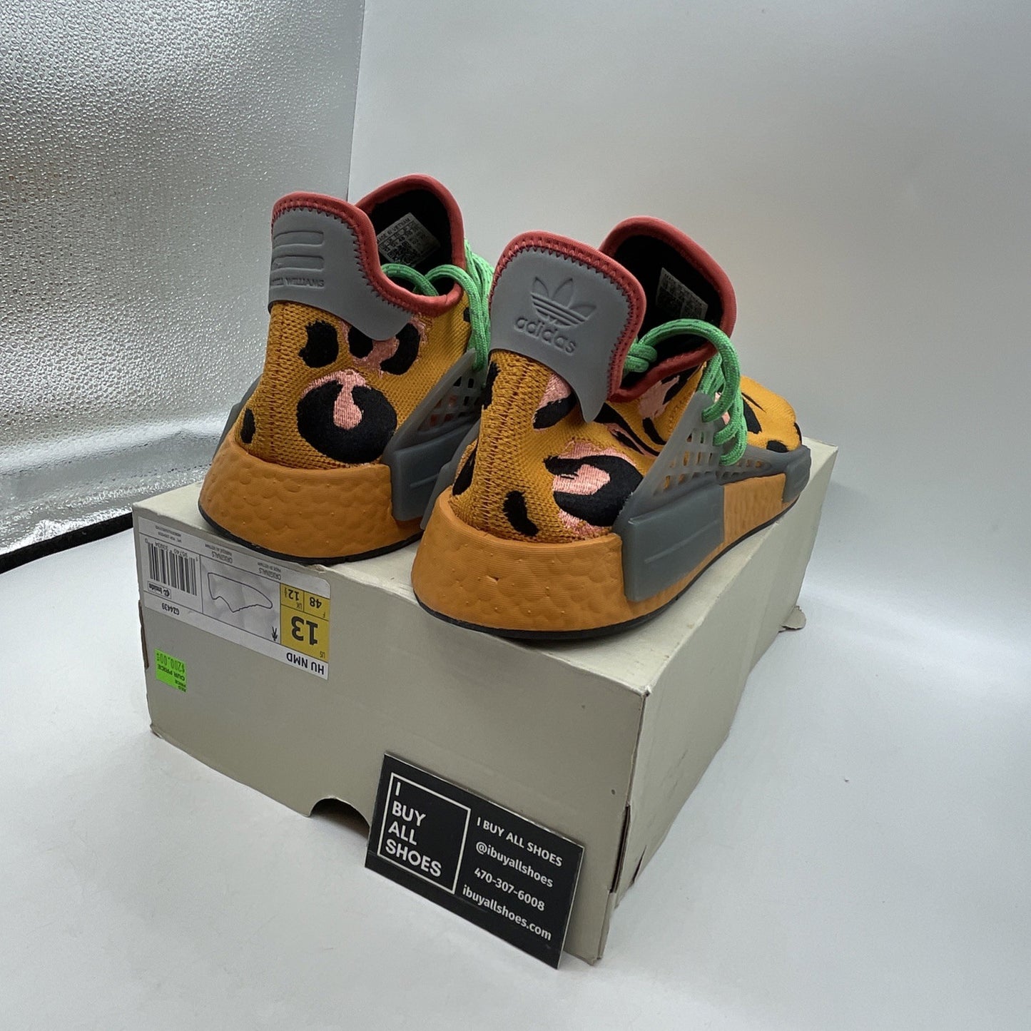 Size 13 - Adidas Pharrell x NMD Human Race Animal Print (GZ4439)
