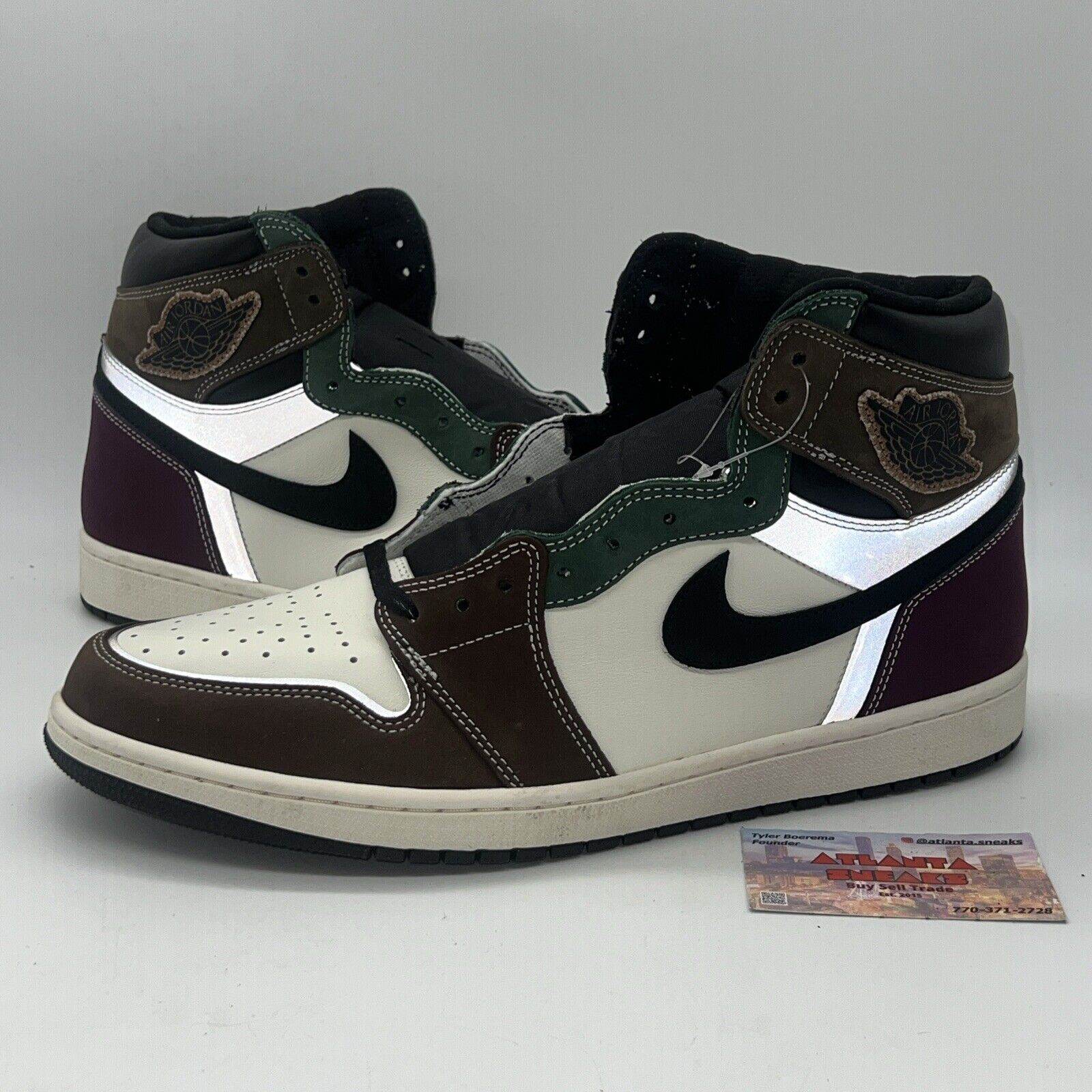 Size 14 - Jordan 1 High OG Crafted 2021 Brown Black White Leather Brand New