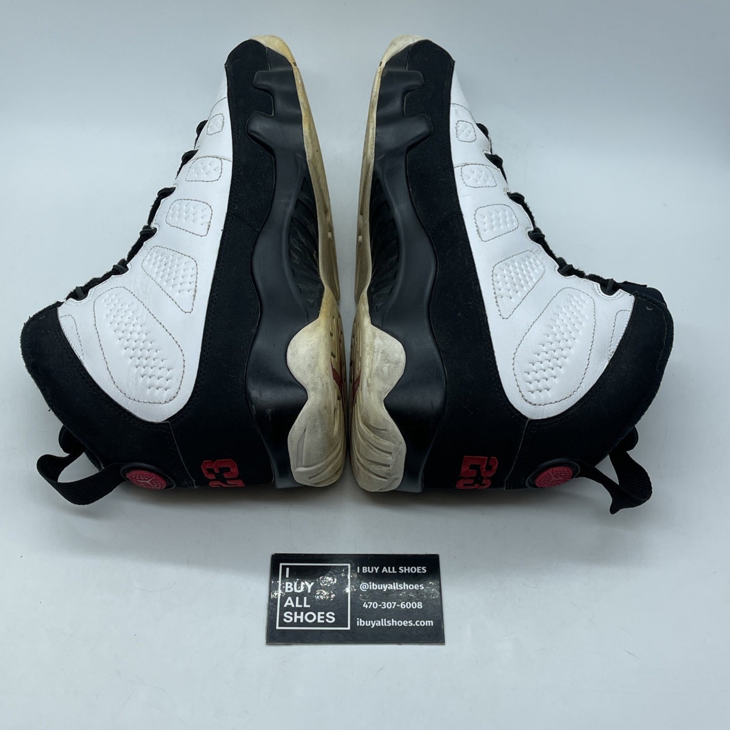 Size 11.5 - Jordan 9 Retro space jam 2016 Black White Suede (302370-112)