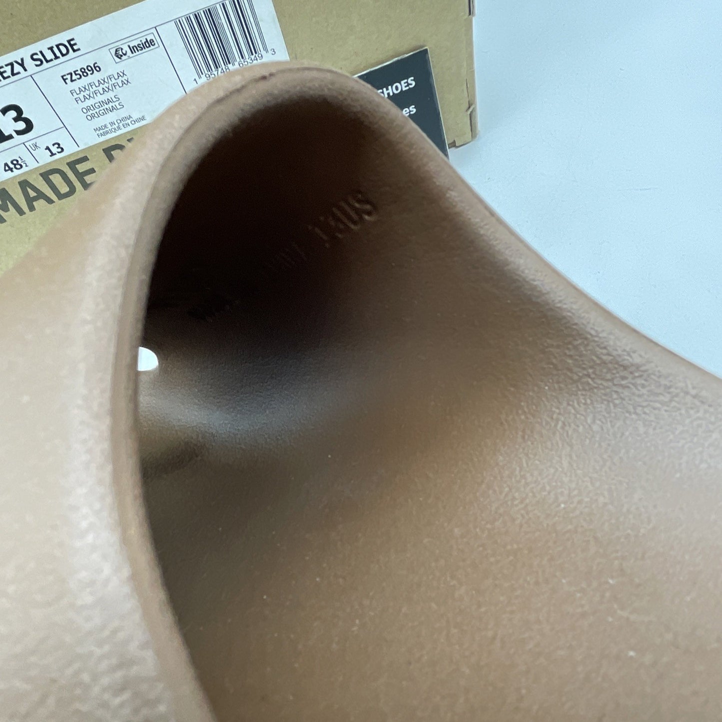 Size 13 - Adidas Yeezy Slide Men’s 10 Flax (FZ5896)