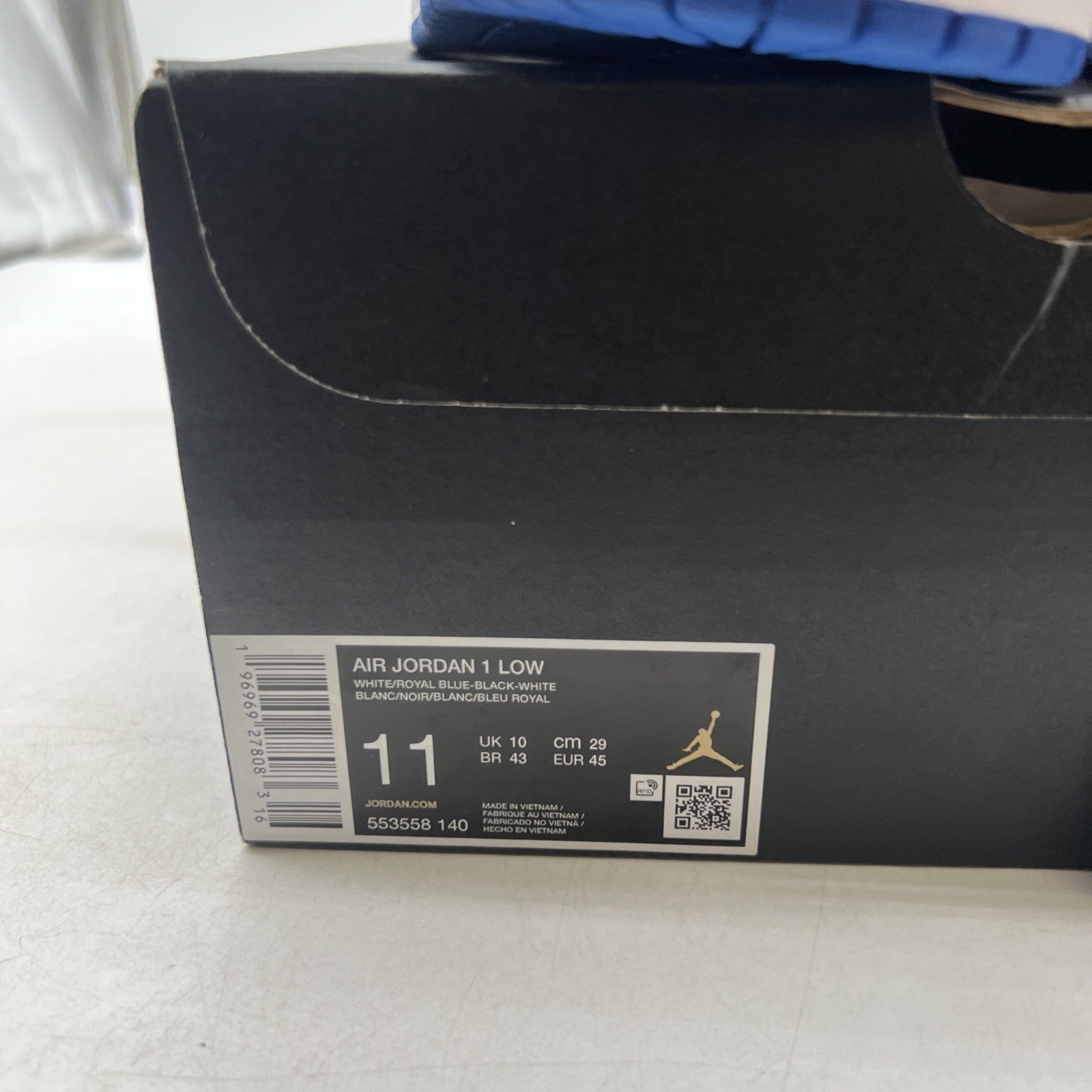Size 11 - Air Jordan 1 Low Alternate Royal Toe (553558-140)