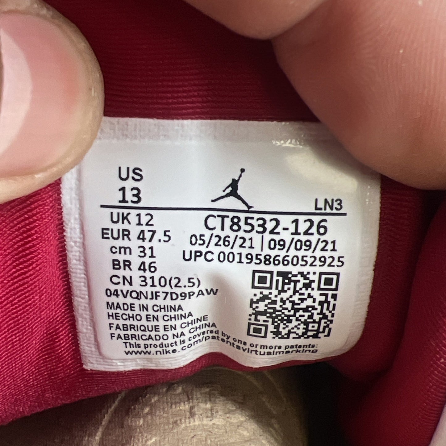 Size 13 - Air Jordan 3 Retro Mid Cardinal Red (CT8532-126)