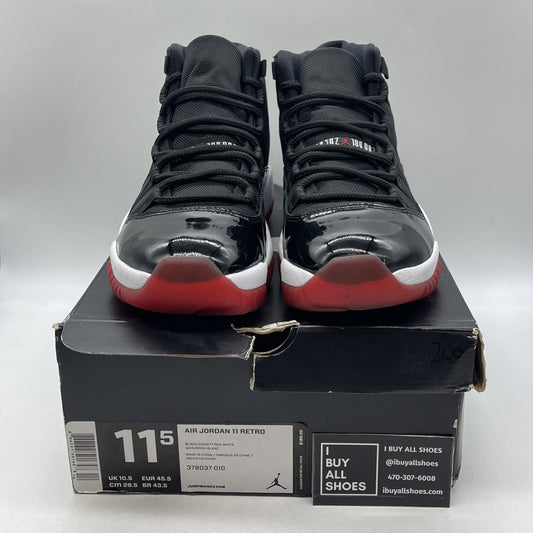 Size 11.5 - Air Jordan 11 Retro Bred 2012 (378037-010)