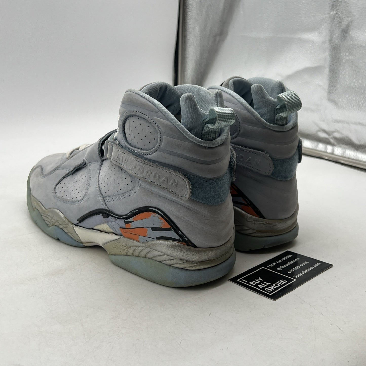 Size 13 - Air Jordan 8 Retro Ice Blue W (316836-401)