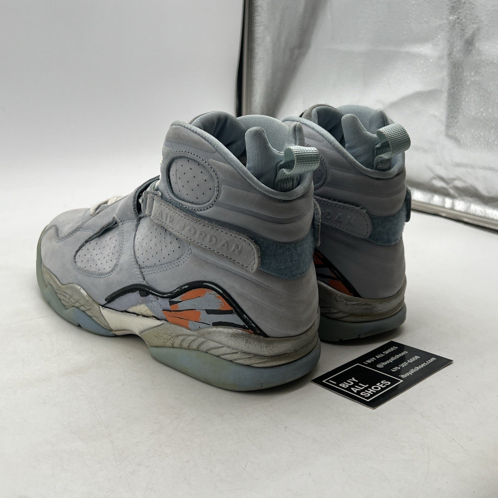 Size 13 - Air Jordan 8 Retro Ice Blue W (316836-401)