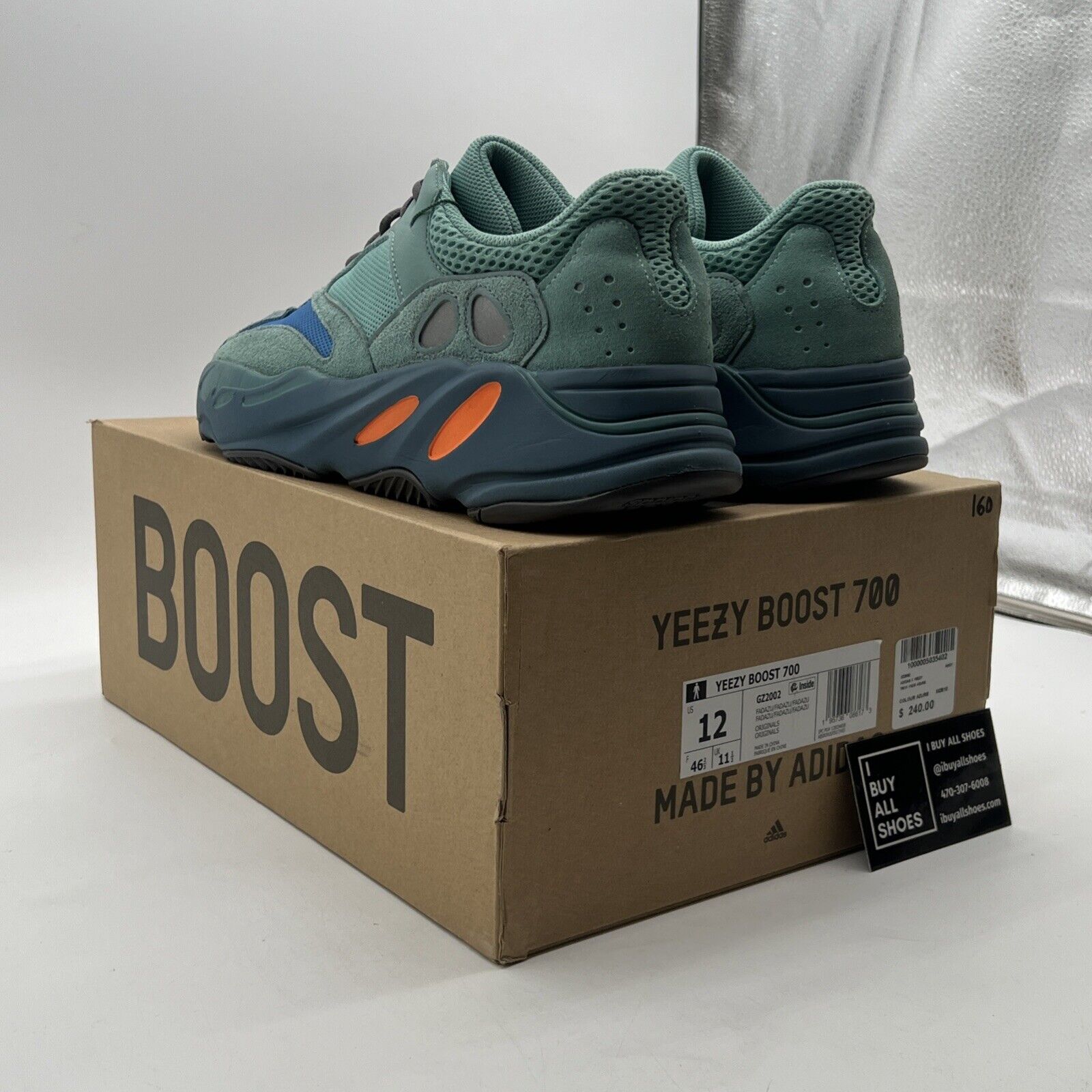 Size 12 - adidas Yeezy Boost 700 Faded Azure (GZ2002)