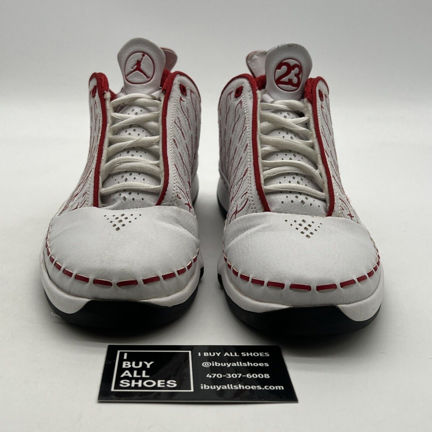 Size 7Y - Nike Air Jordan 23 Low White Red (323406-161)