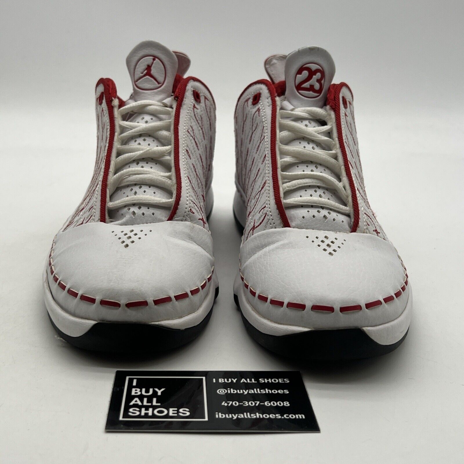 Size 7Y - Nike Air Jordan 23 Low White Red (323406-161)