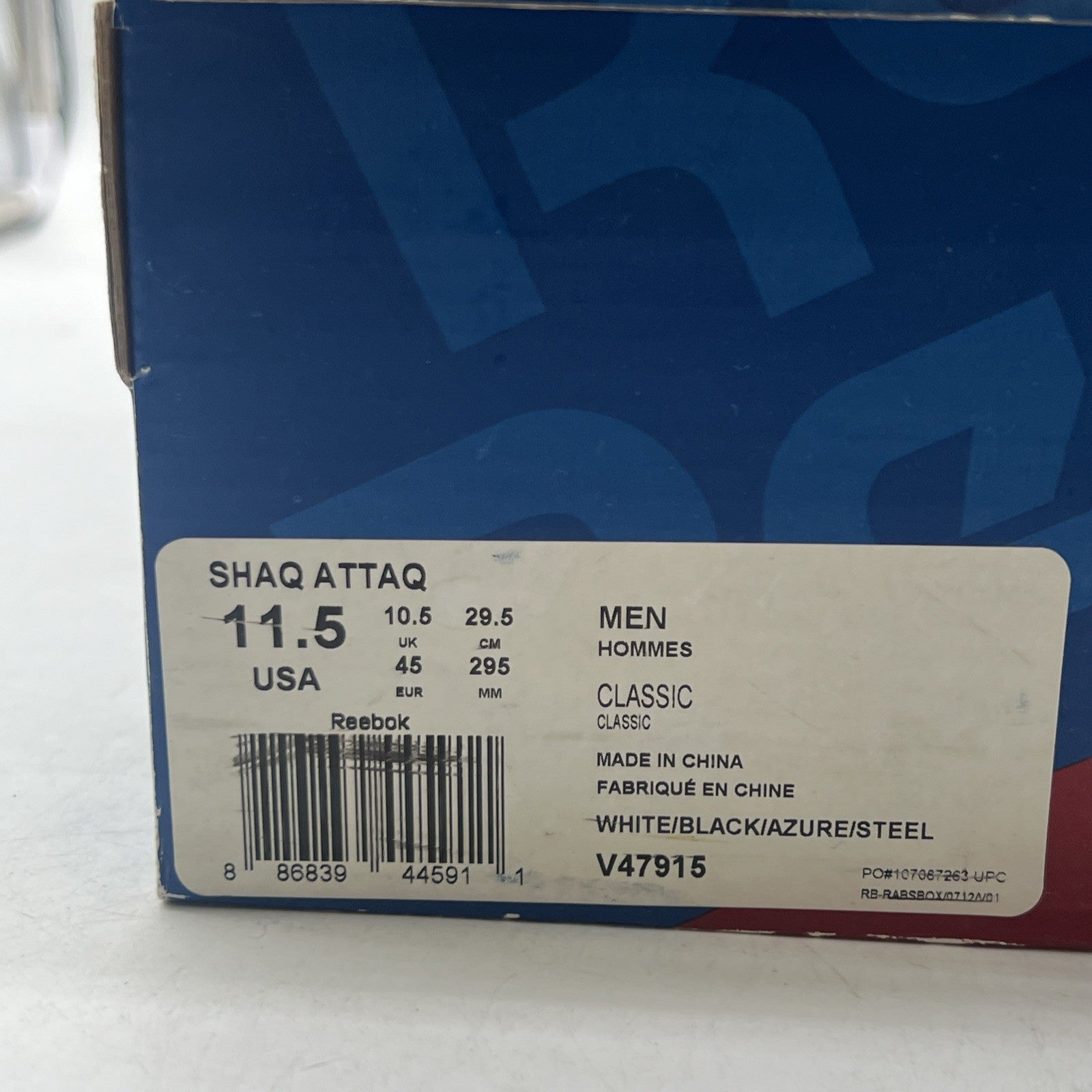 Size 11.5 - Reebok Shaq Attaq 2013 Orlando Magic (V47915)