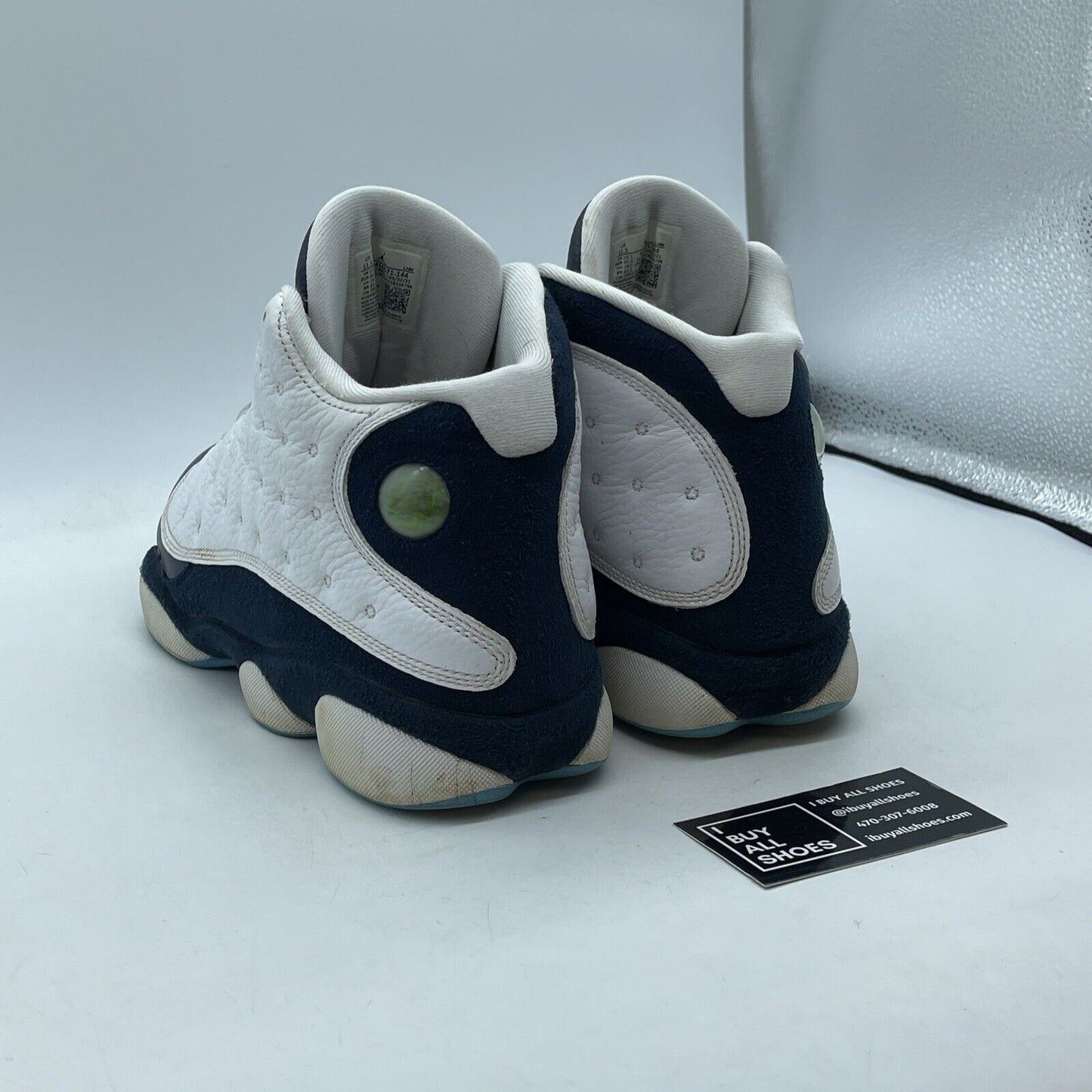 Size 11.5 - Jordan 13 Retro Obsidian Blue White Suede Leather (414571-144)