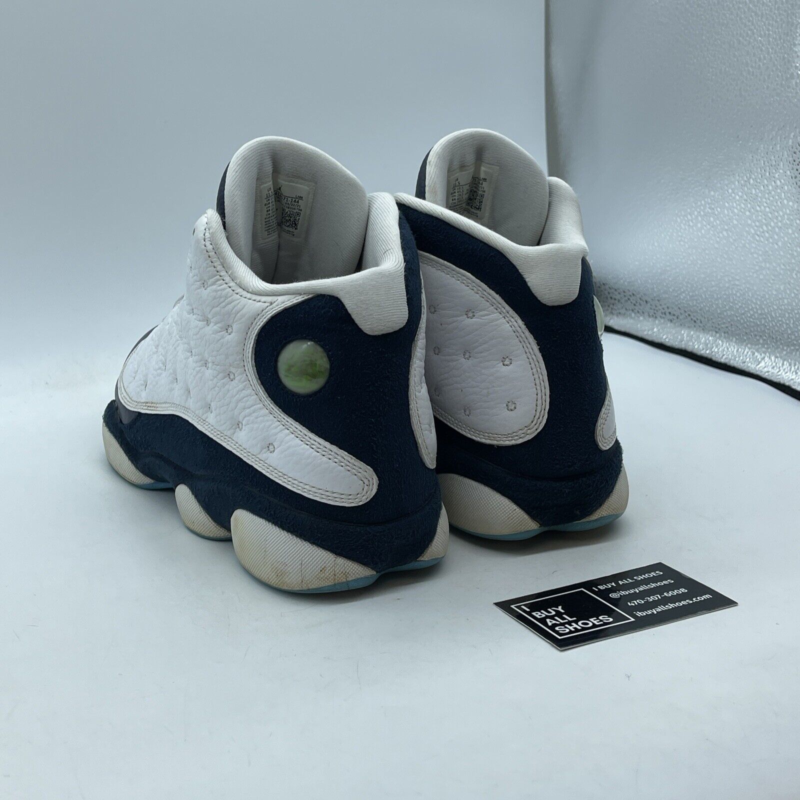 Size 11.5 - Jordan 13 Retro Obsidian Blue White Suede Leather (414571-144)