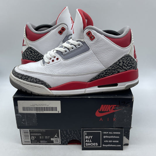 Size 8.5 - Air Jordan 3 Retro Mid Fire Red (DN3707-160)