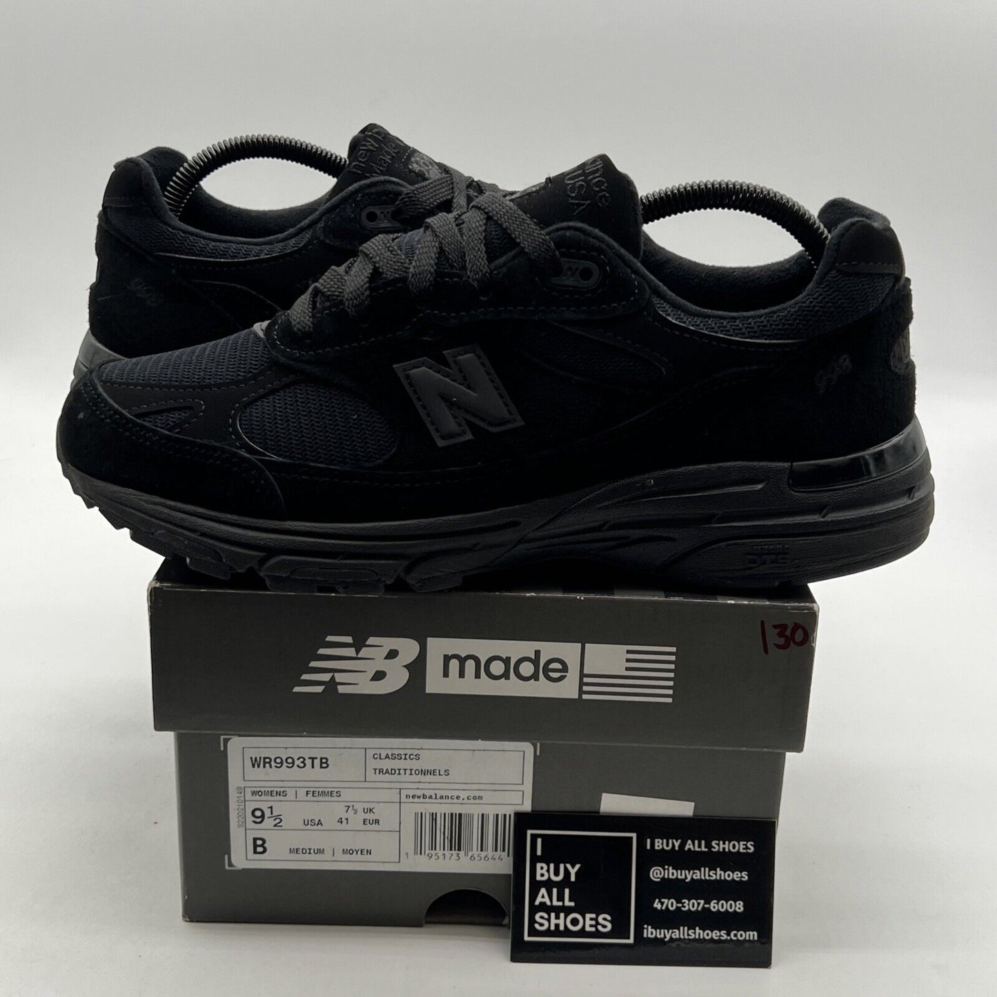 Size 9.5 - New Balance 993 Made in USA Triple Black W (WR993TB)