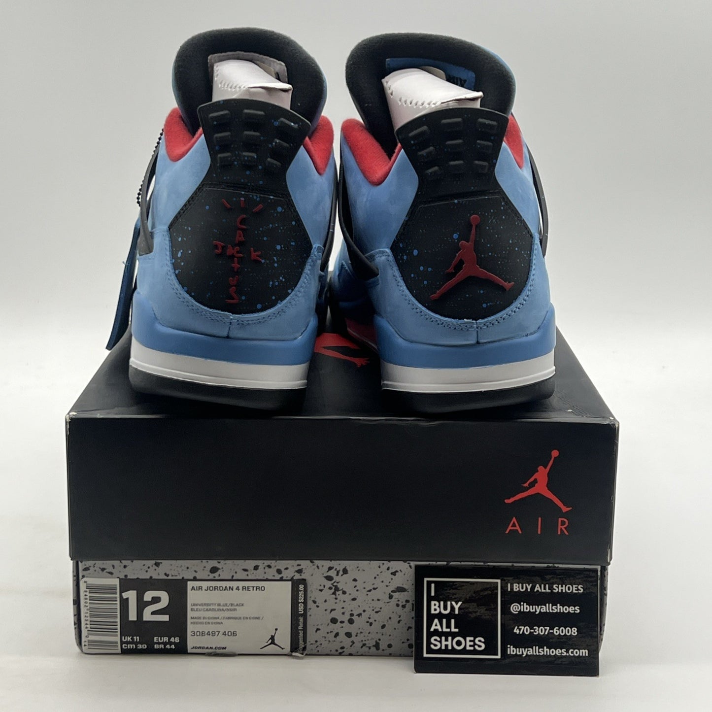 Size 12 - Air Jordan 4 Retro x Travis Scott Mid Cactus Jack (308497-406)