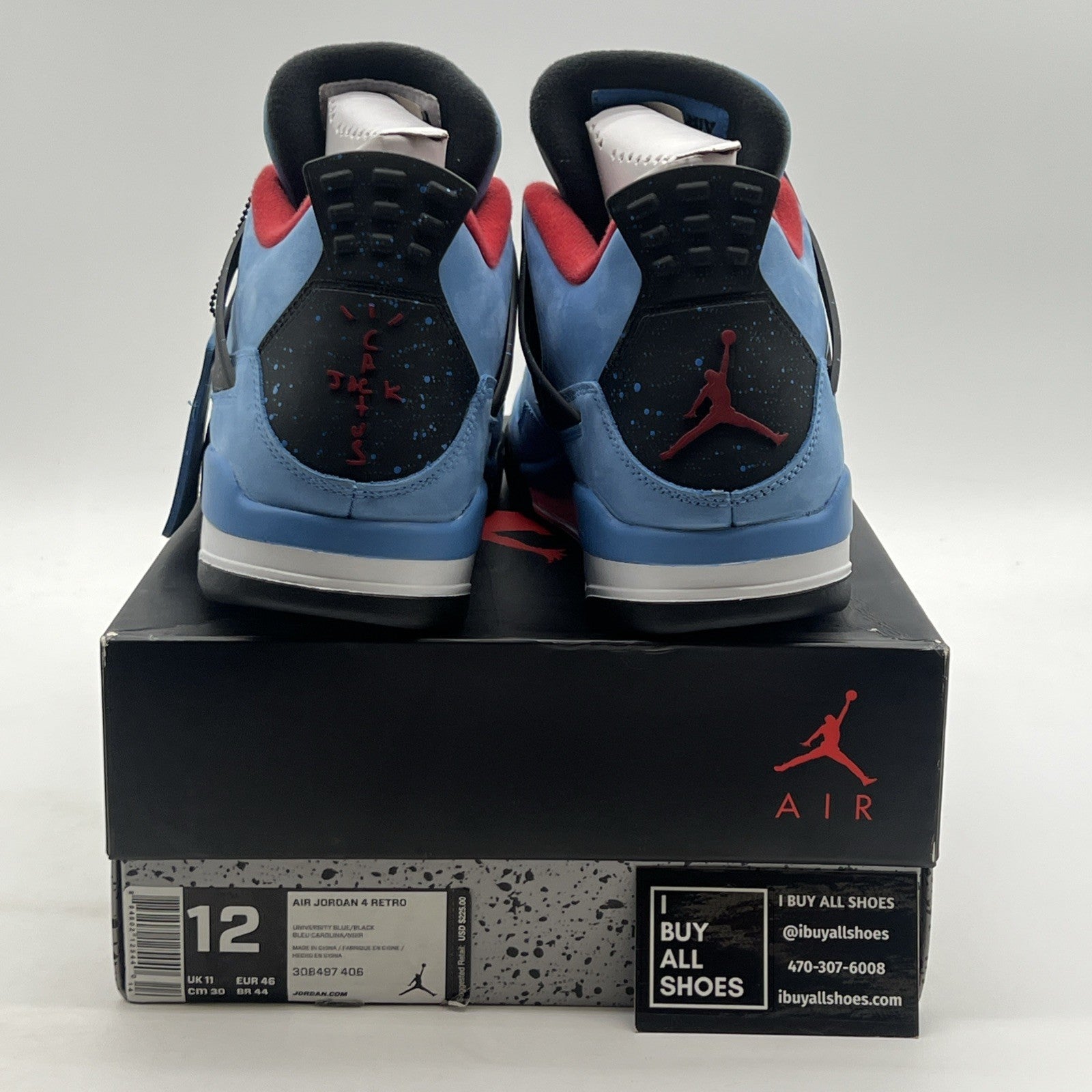 Size 12 - Air Jordan 4 Retro x Travis Scott Mid Cactus Jack (308497-406)