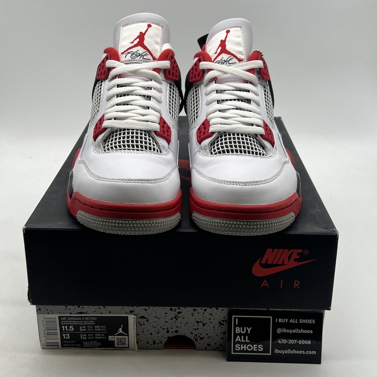 Size 11.5 - Air Jordan 4 Retro OG Mid Fire Red (DC7770-160)