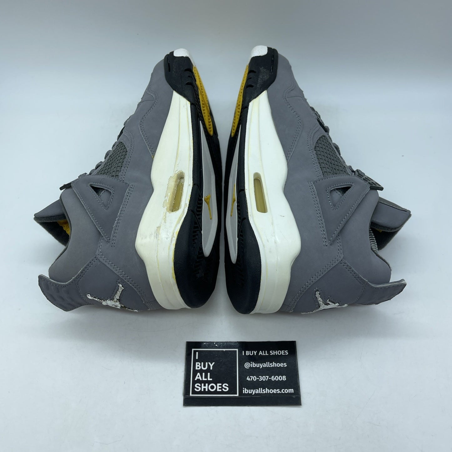 Size 7.5 - Air Jordan 4 Retro 2004 Cool Grey Black Suede (308497-001)