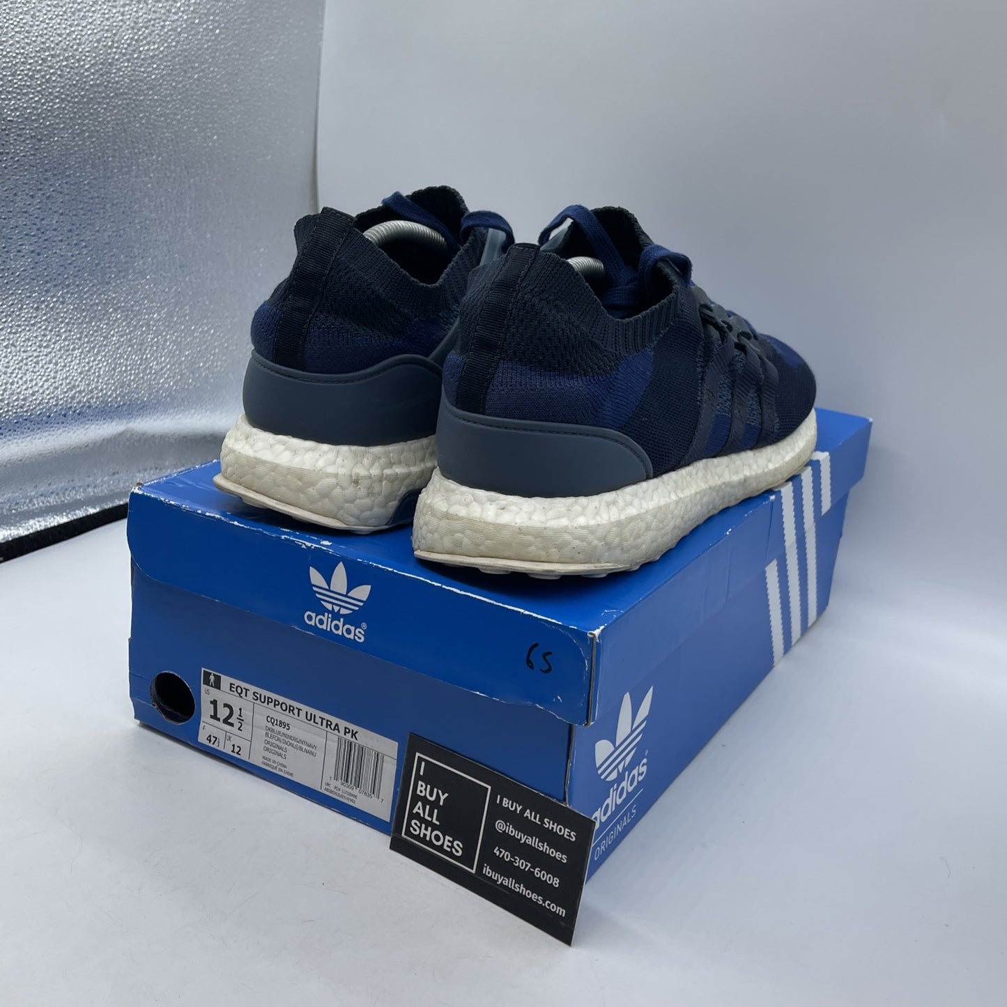 Size 12.5 - adidas Sneakersnstuff x EQT Support Ultra Primeknit Dark Blue CQ1895
