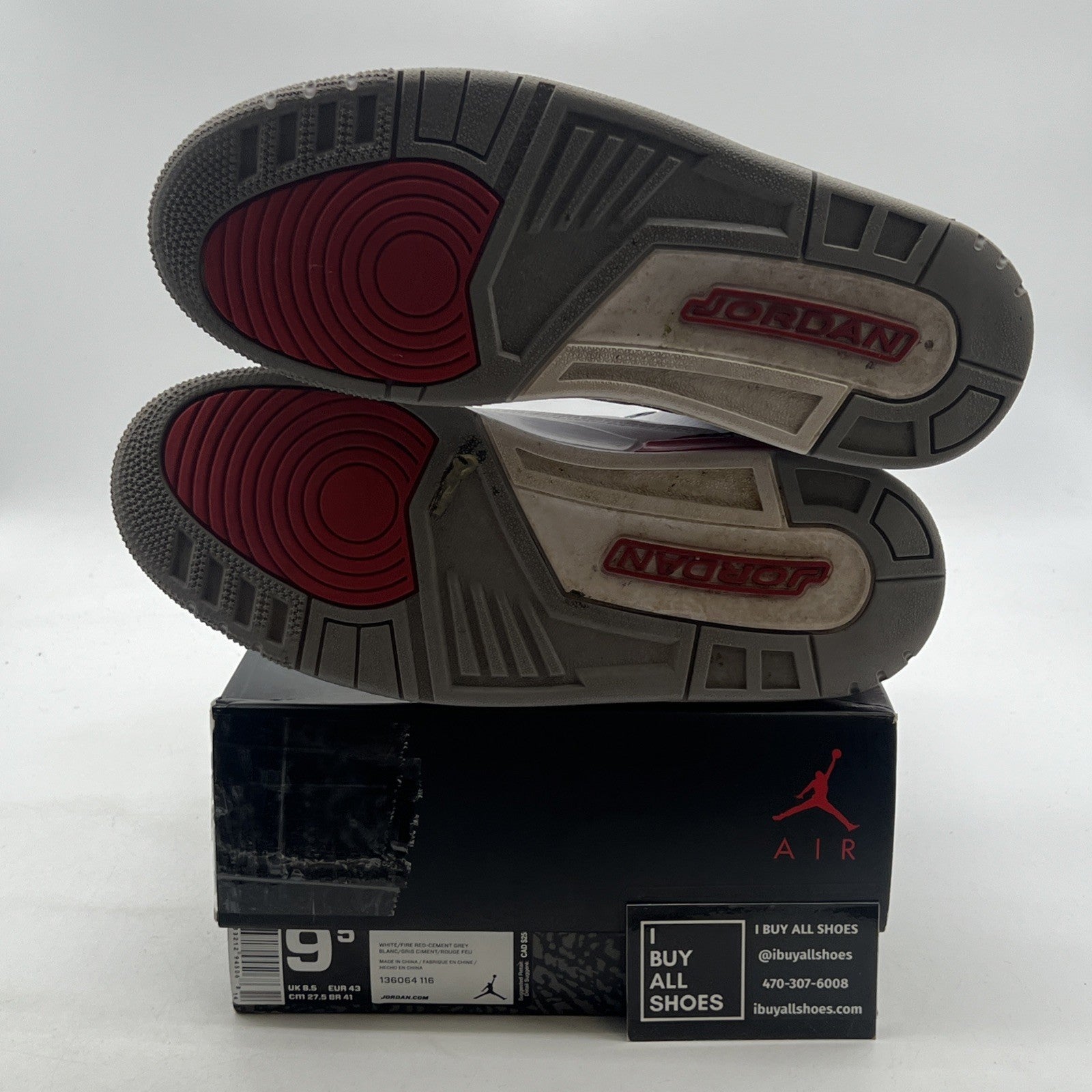 Size 9.5 - Air Jordan 3 Retro Hall of Fame 2018 (136064-116)